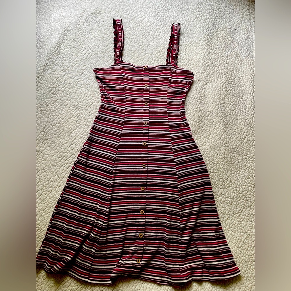Striped multi colored dress